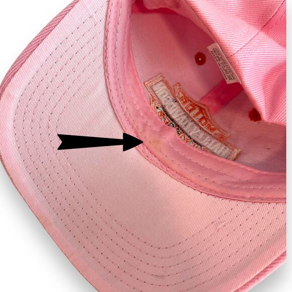 Harley Davidson Pink Dad Hat Strapback Embroidered Cotton Cap Barbiecore Biker - Picture 7 of 8